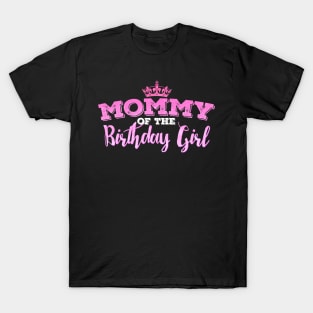 'Mommy of the Birthday Girl' Sweet Birthday Unicorn Gift T-Shirt